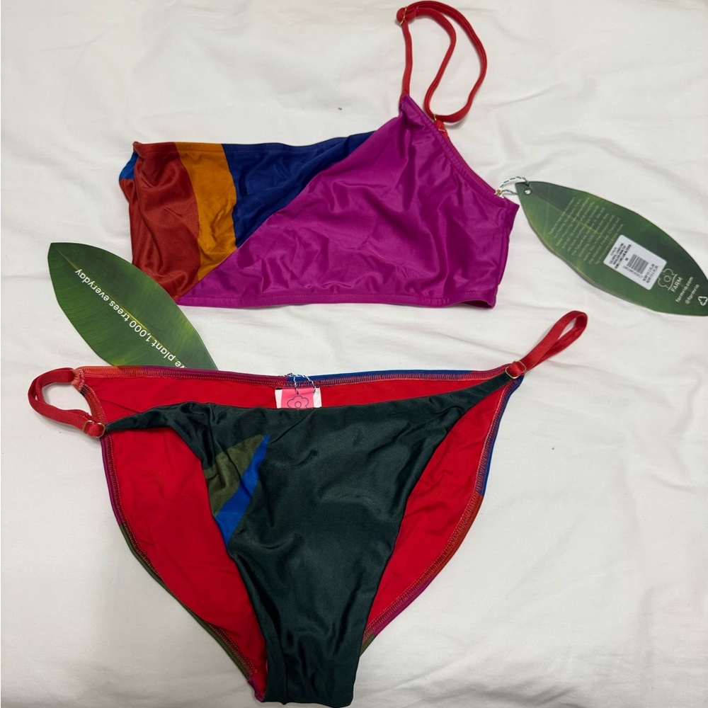 Colorful Farm Rio One Shoulder Bikini